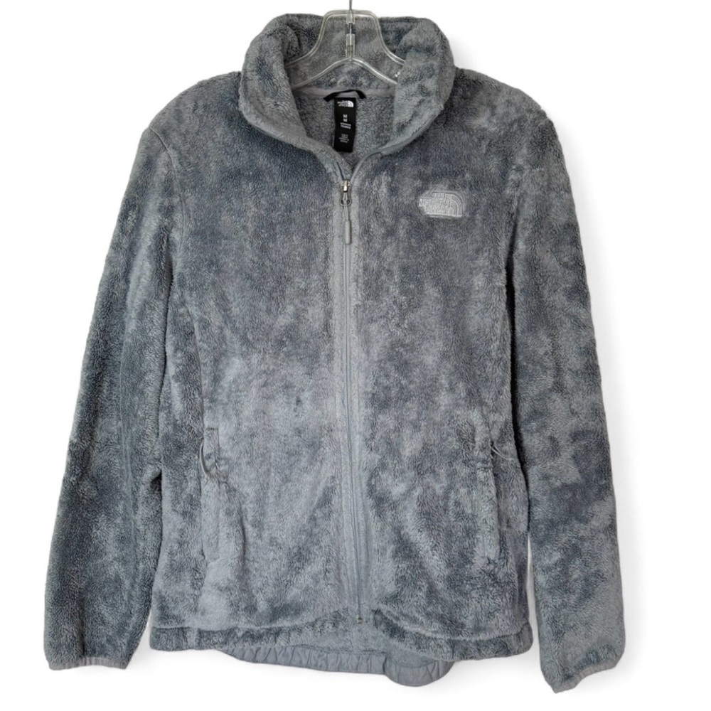 The North Face Osito Fleece Jacket Womens Medium Gray Full Zip Cozy Soft Outdoor